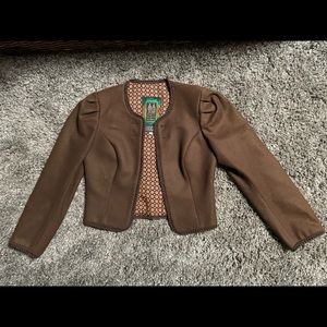 Original Salzburger Trachten brown wool jacket